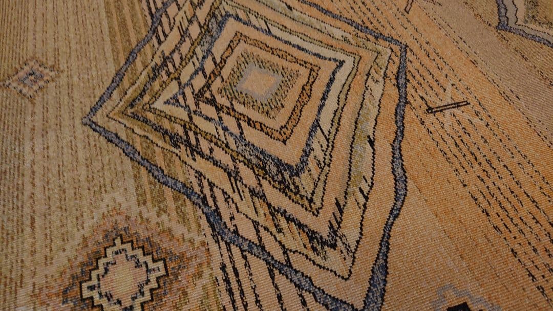 ペルシャ絨毯　緞通　ラグ　敷物　旧家　蔵出し　1枚