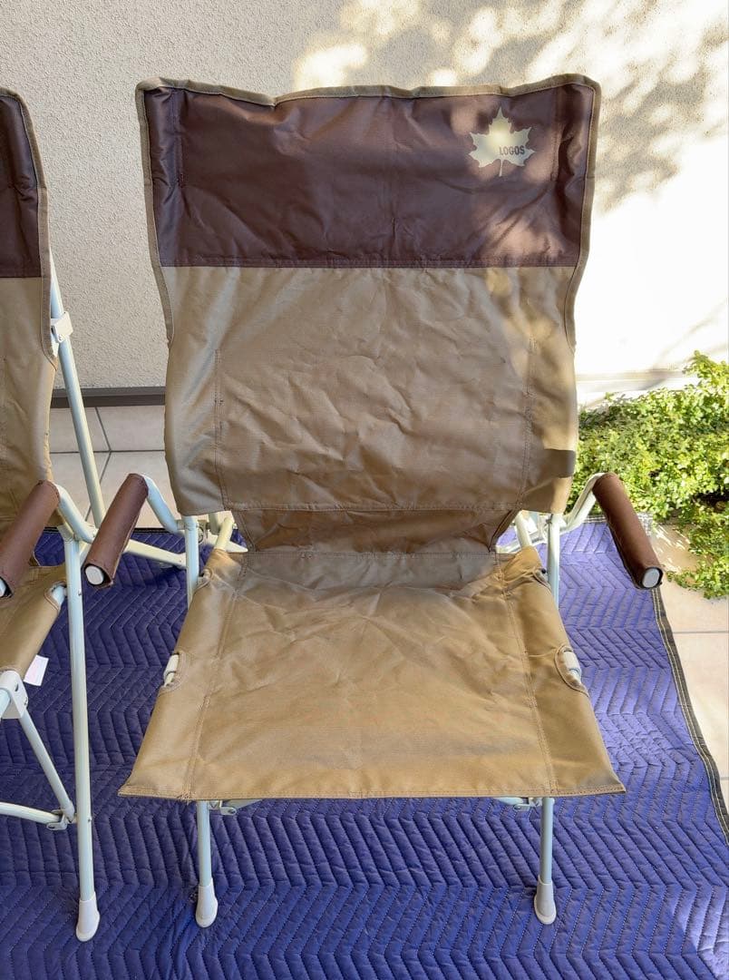 LOGOS ロゴス Life バックホールドチェア(ブラウン)【使用頻度少な目】