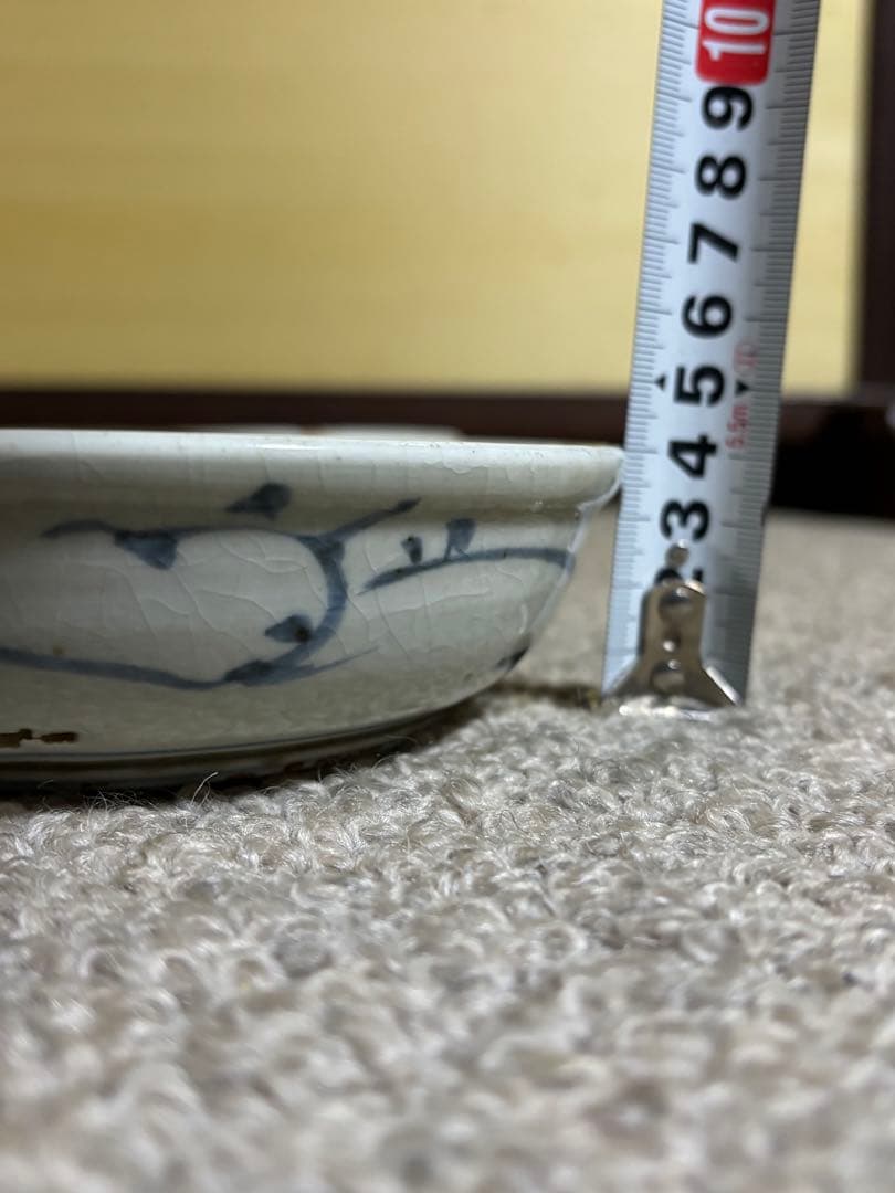 古伊万里 江戸時代 染付 なます皿 くらわんか 骨董品 藍色 有田焼き