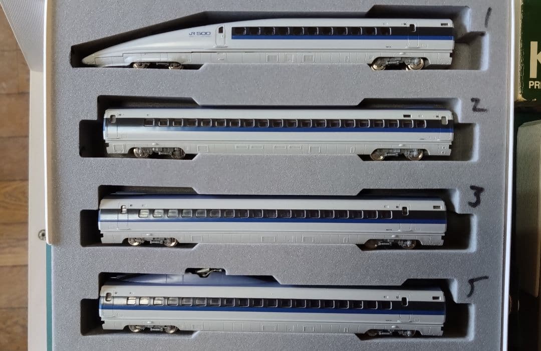 KATO 500系 新幹線 室内灯付きフル編成