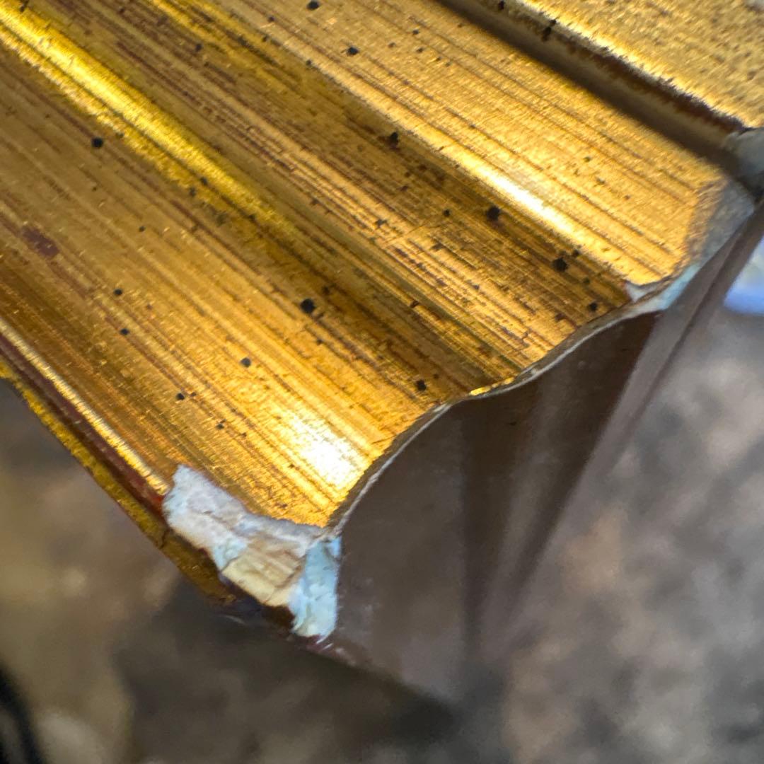 インド　ネパール経典　サンスクリット　両面額装