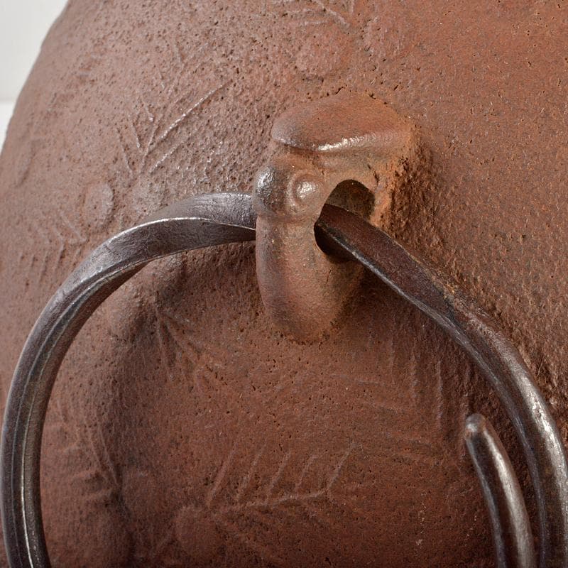 茶道具　嘉山工房　横倉嘉山作　銀摘　山吹文真形釜　替蓋付　共箱　M　R6727B