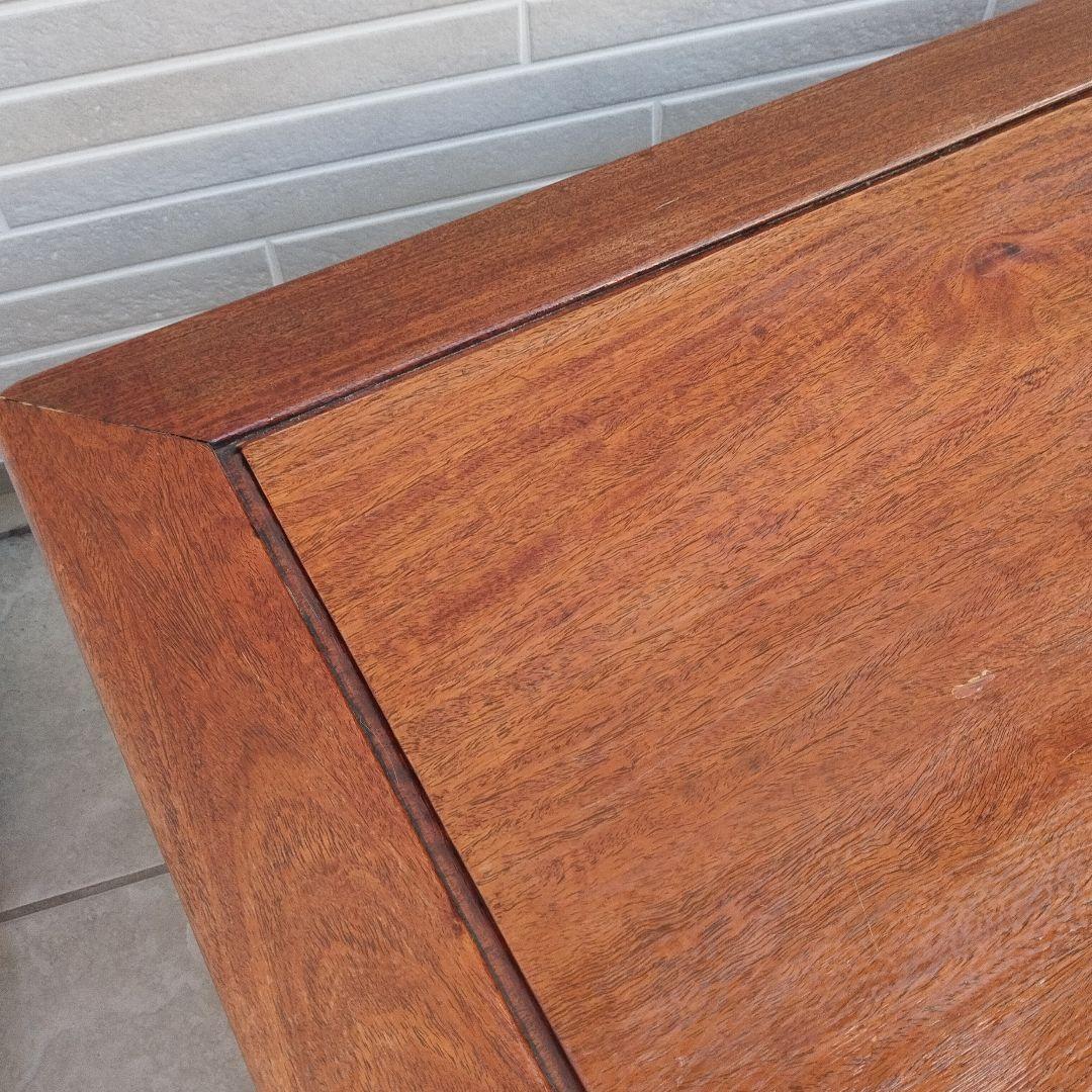 唐木テーブル 唐木家具 紫檀木製 アンティーク 紫檀座卓 座敷机 明時代風