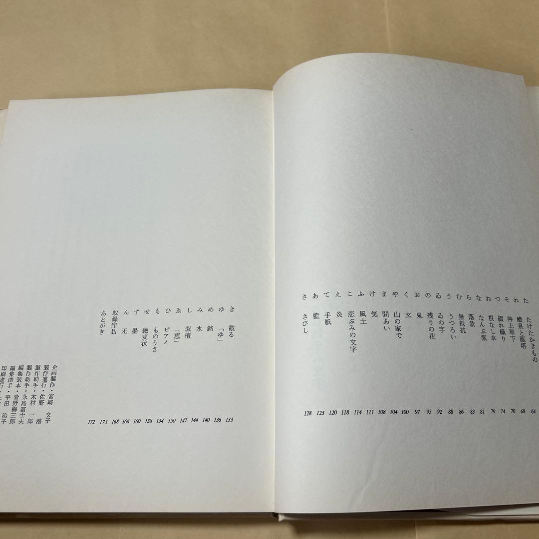 値下げ！デビュー2冊目[貴重！サイン！初版]いろは四十八文字　篠田桃紅　毛筆署名