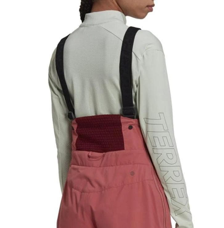 アディダス　ビブパンツ　ゴアテックス　ピンク系　レディースXL