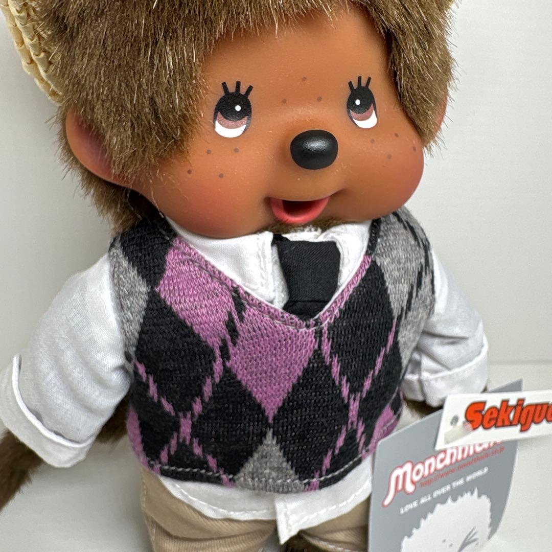 新品 EU限定 2011年発売 アーガイルベスト&ハット モンチッチ 388