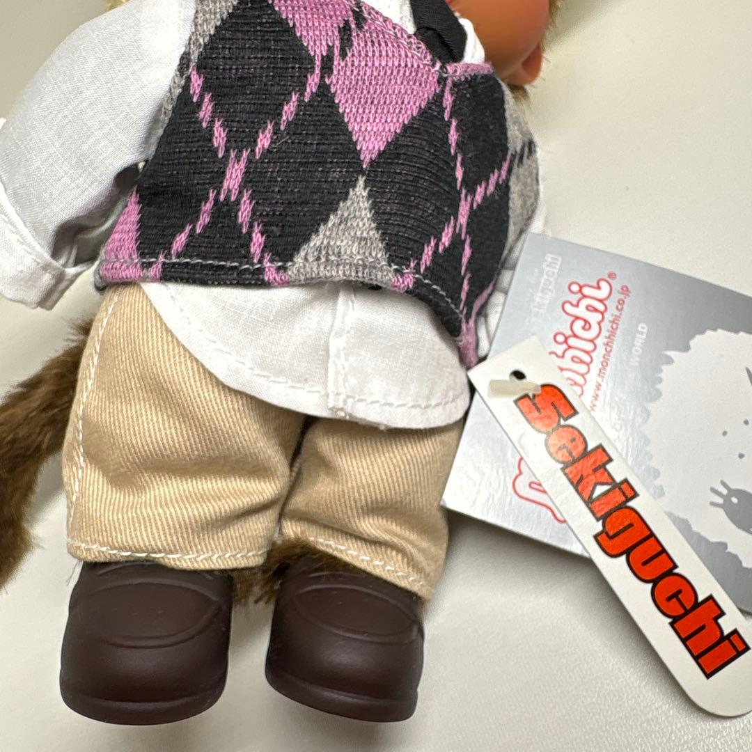 新品 EU限定 2011年発売 アーガイルベスト&ハット モンチッチ 388