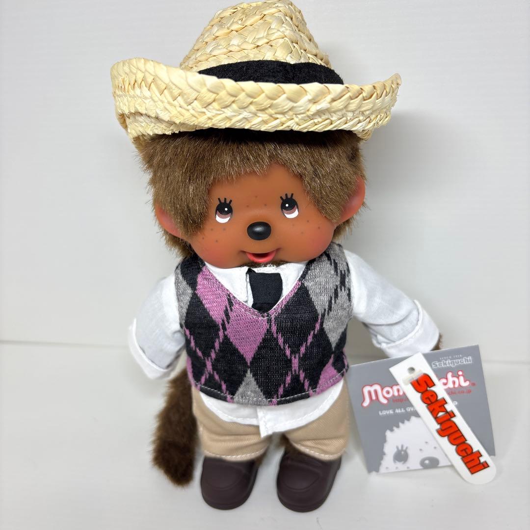 新品 EU限定 2011年発売 アーガイルベスト&ハット モンチッチ 388