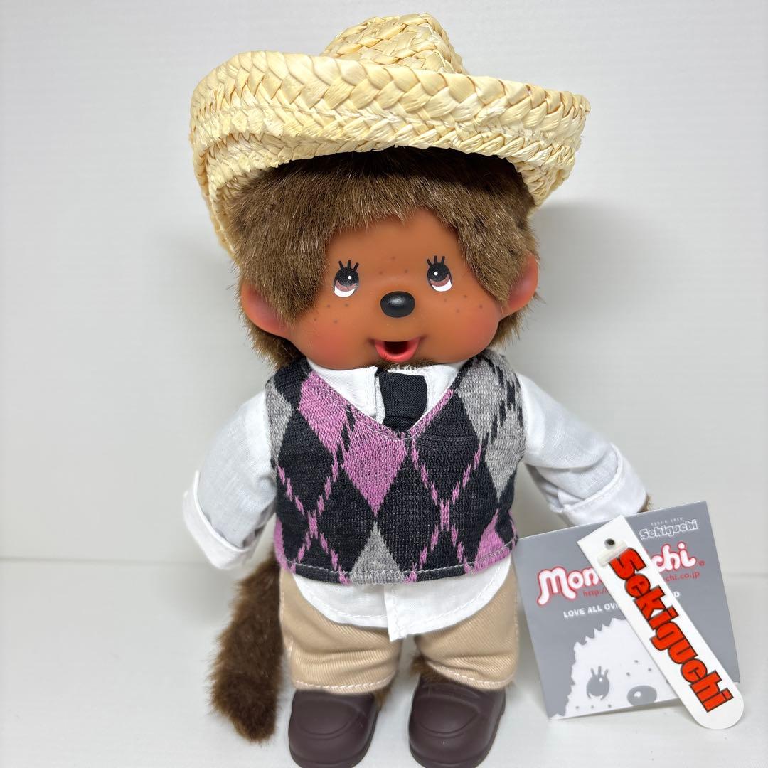 新品 EU限定 2011年発売 アーガイルベスト&ハット モンチッチ 388