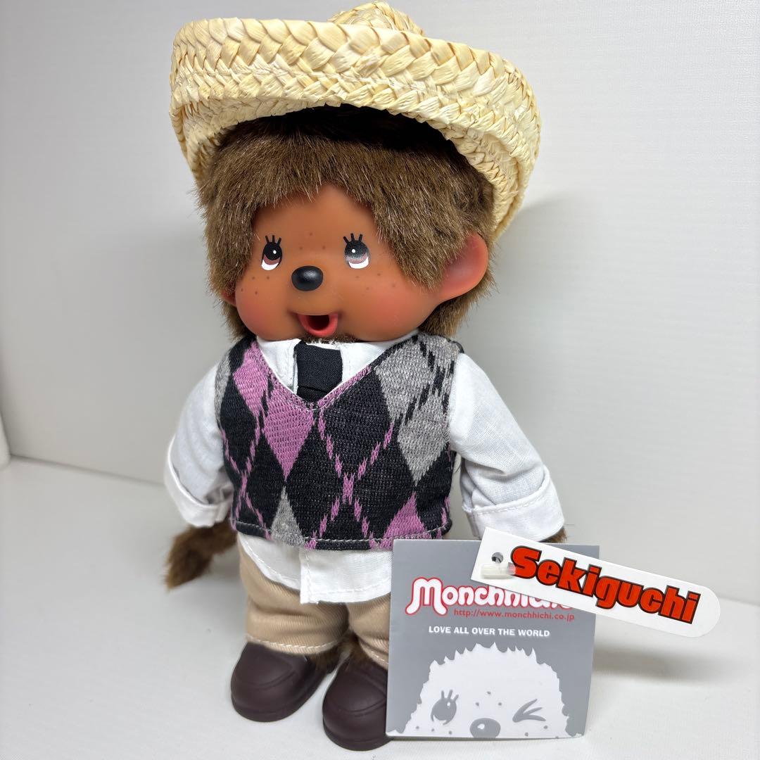 新品 EU限定 2011年発売 アーガイルベスト&ハット モンチッチ 388