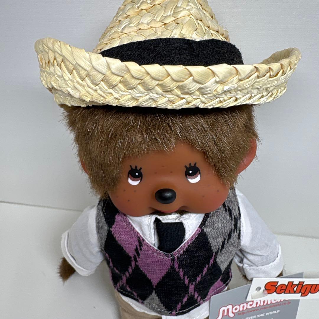 新品 EU限定 2011年発売 アーガイルベスト&ハット モンチッチ 388