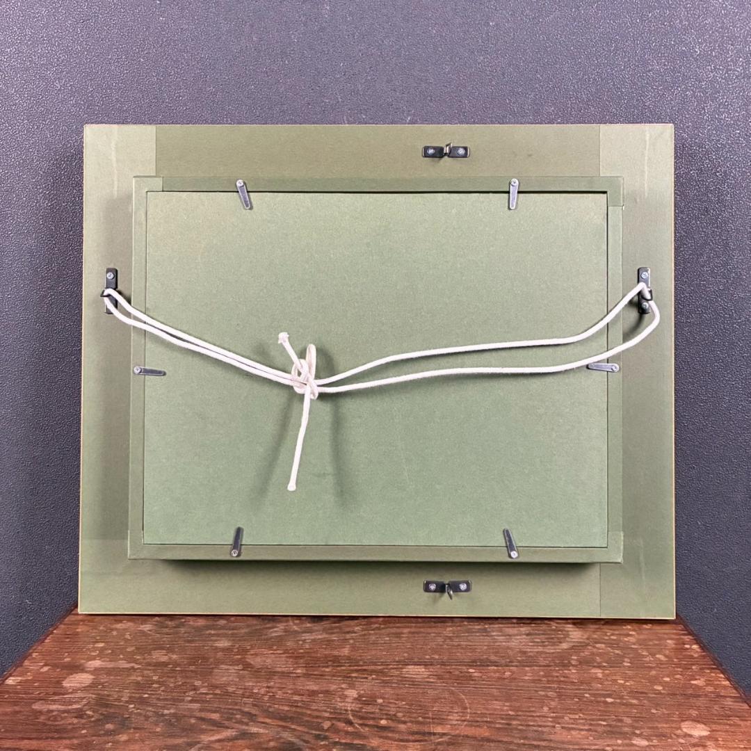 美品 矢部明「海日」油彩画 油絵 直筆サイン入り 高島屋取扱作品 定価10万円