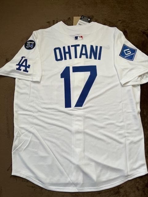 大谷翔平WBC2026出場/WS2025優勝記念パッチ付LimitedジャージＬ