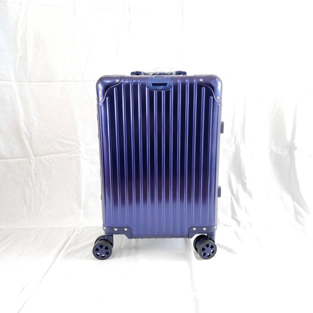 超軽量 アルミフレーム キャリーケース 耐衝撃 TSAロック付　ブルー