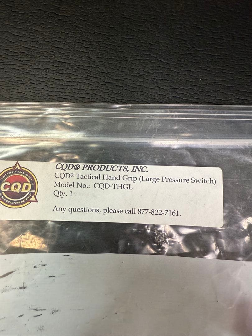 実物　CQD タクティカルグリップ　DAS DNA PTW VFC MWSなどに