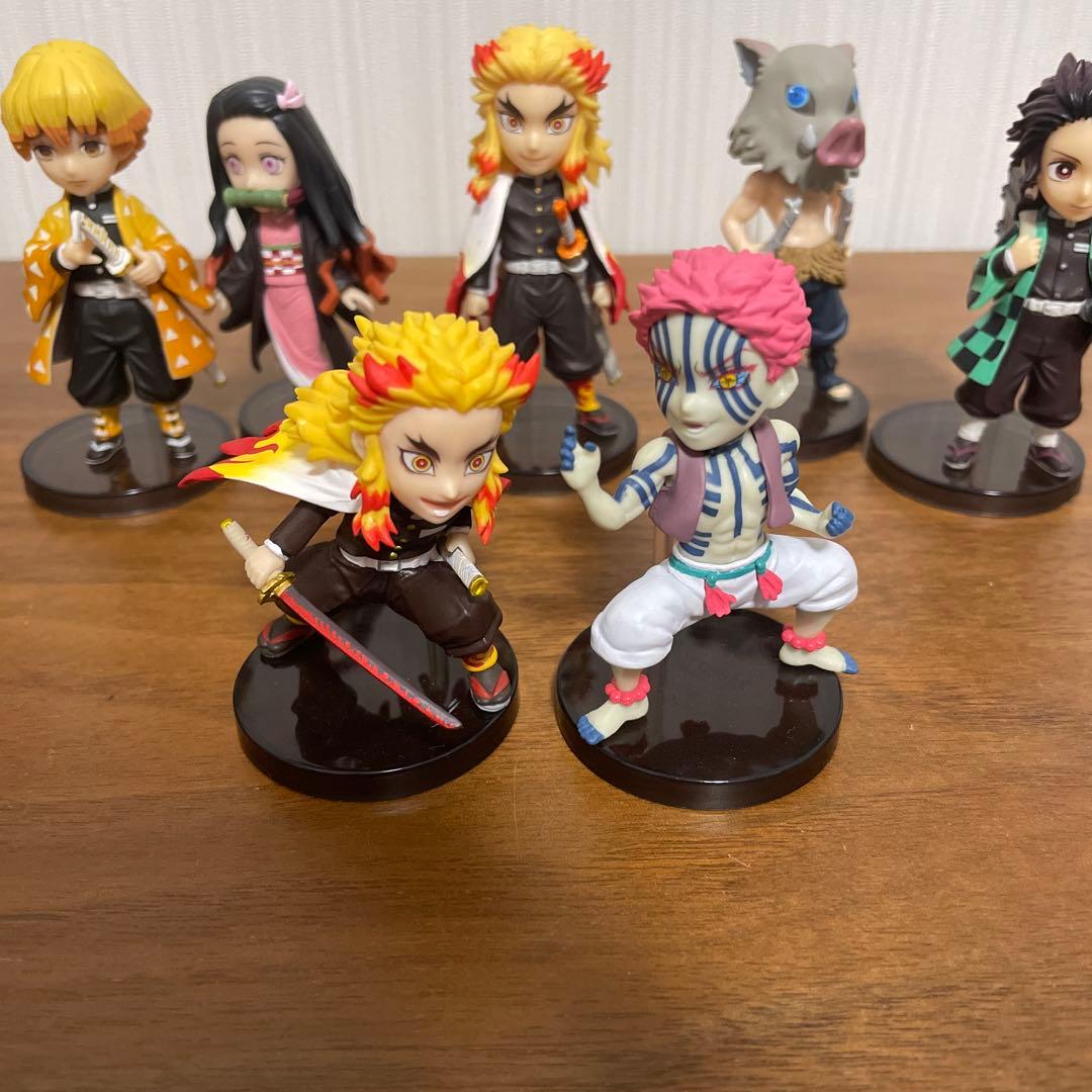 鬼滅の刃 ワーコレ フィギュア お館様の前だぞ 9体セット　他　猗窩座