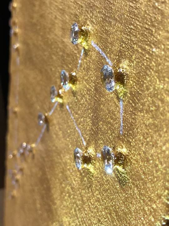 【ハッピーバースデイ ピスケス】直筆　絵画　原画   ジルコニア  送料無料