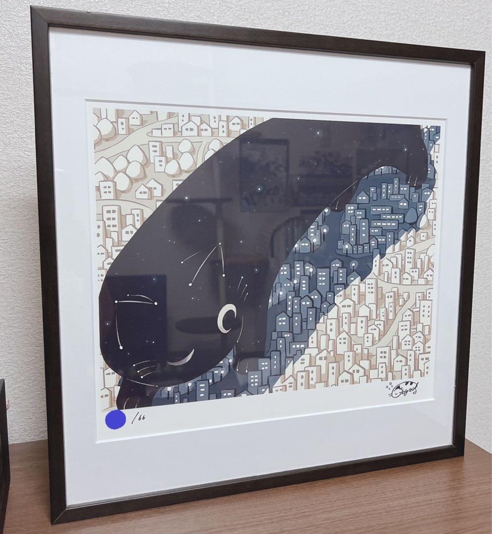 アボガド6 額装ポスター『夜長』　直筆サイン入り