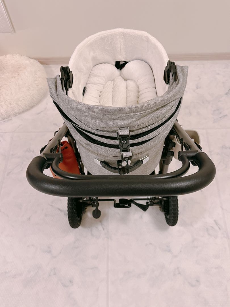 【美品】エアバギー　ドーム3 グレーツイード　レギュラー、アクセサリー多数