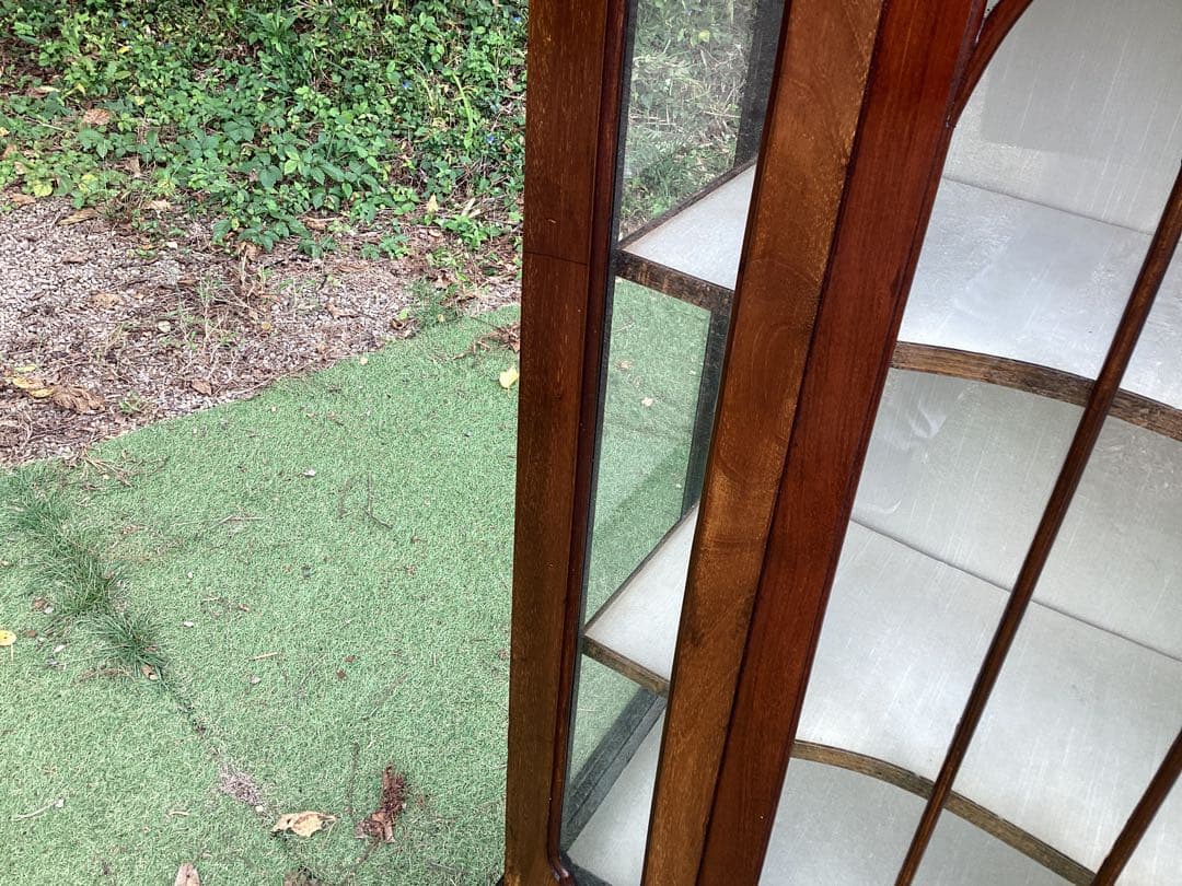 [たーぼう] イギリスアンティーク　キャビネット　ショーケース