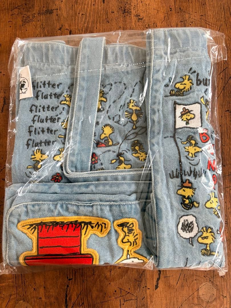 ウッドストックフェア 75周年刺繍デニムバック