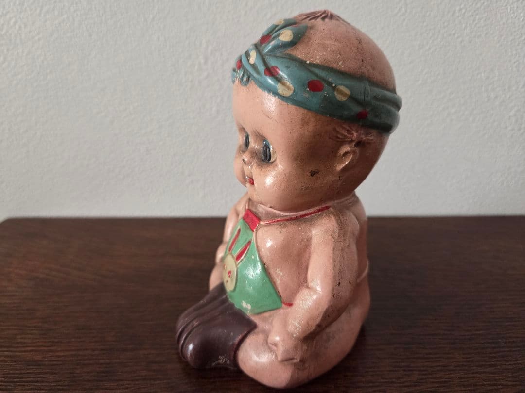 アンティークキューピー貯金箱　レア 昭和レトロ