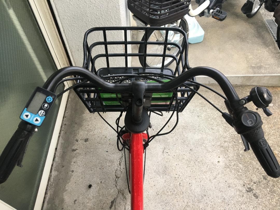 地域限定送料無料　パスバビーアン　子供乗せ　12,3AH　赤　神戸　電動自転車