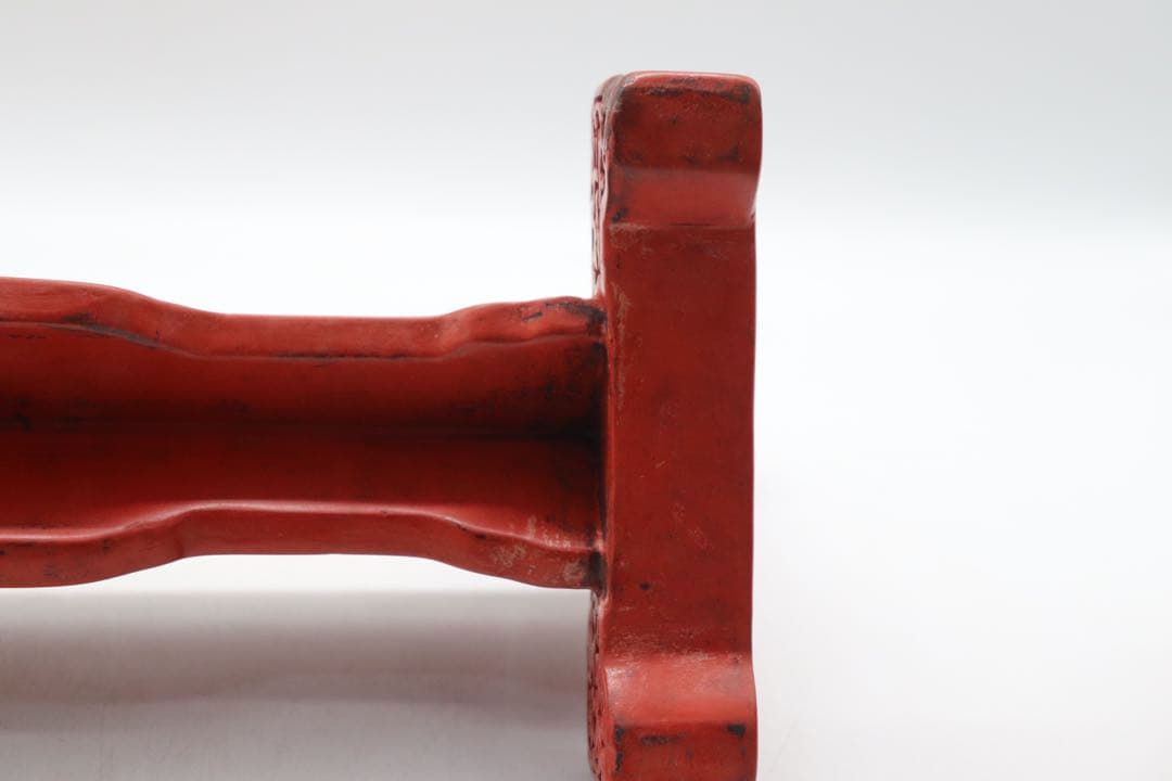 中国　堆朱　硯屏　山水人物&龍紋　送料込み250305