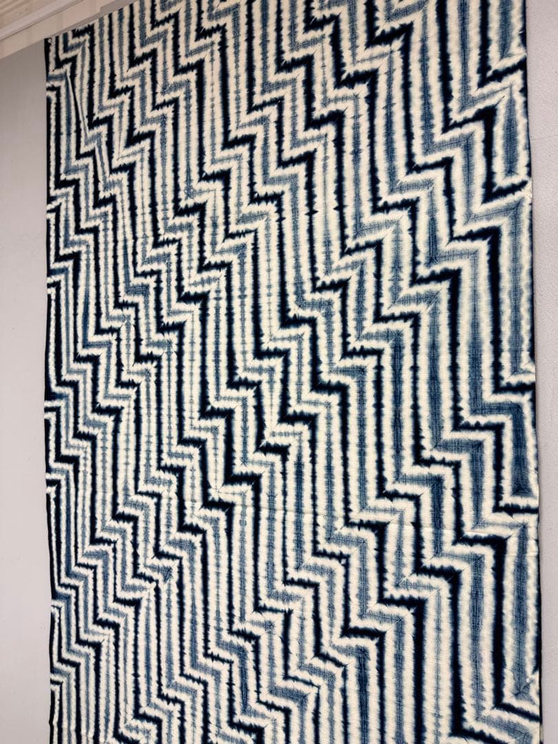 N「片野元彦」藍染絞り作家 有松鳴海絞り 希少天然藍染古布 和装着物 民藝