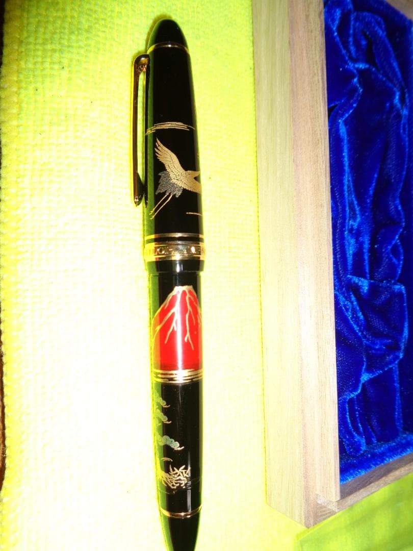 セーラープロフィット21K 蒔絵万年筆（赤富士に鶴）
