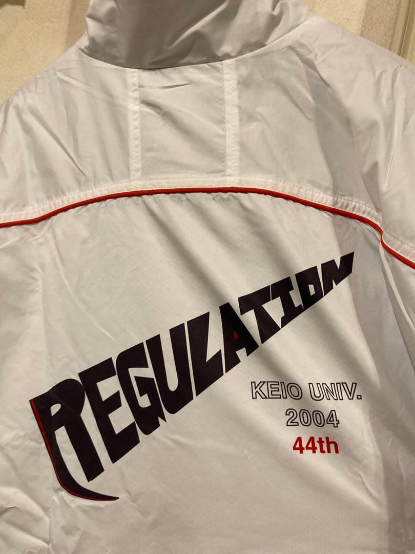 新品タグ付慶應義塾大学ウィンドブレーカー　L adidas製