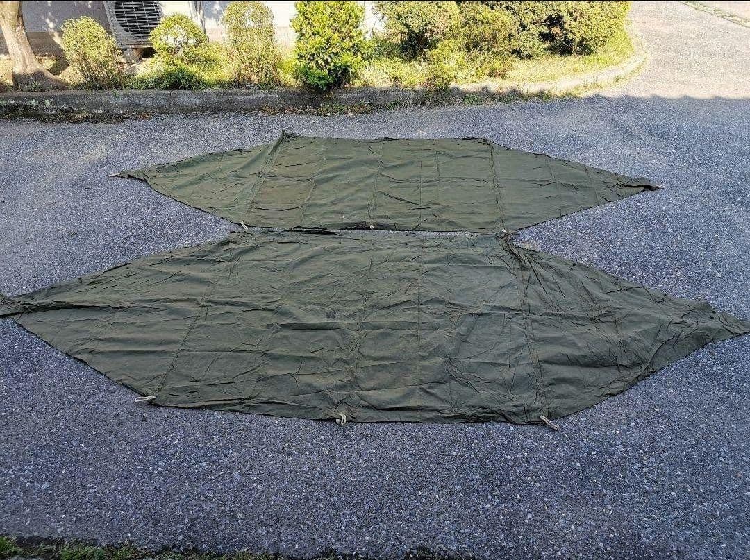 美品　アメリカ軍パップテントシート　2枚