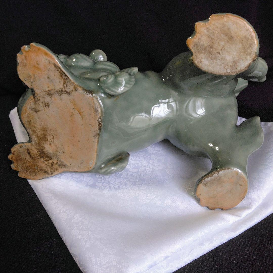 ☆青磁獅子☆鍋島青磁☆鍋島焼☆江戸時代