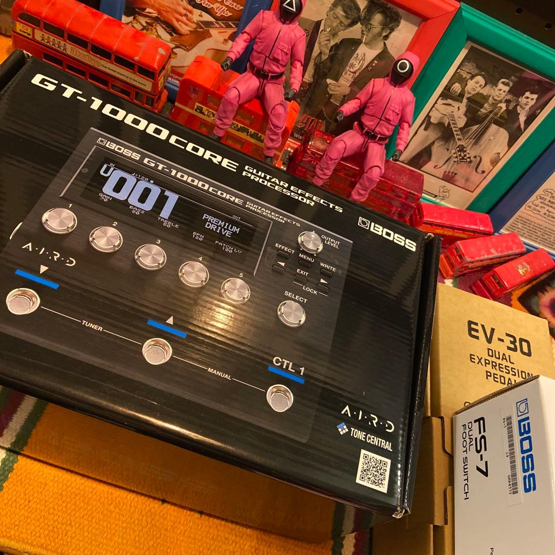 BOSS GT-1000 CORE FS-7 EV-30 TRSケーブル1m×2