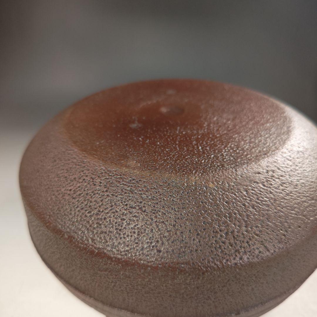 ウ237 茶釜『釜師　菊地政光』『筋入　平丸釜　共箱』鉄釜　茶道具