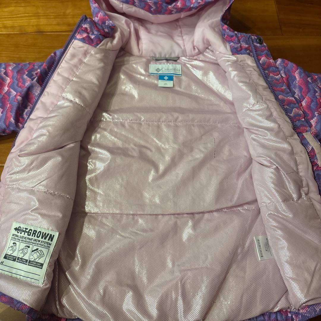 Columbia 子ども用スキーウェア ピンク系　ガバセット　X S