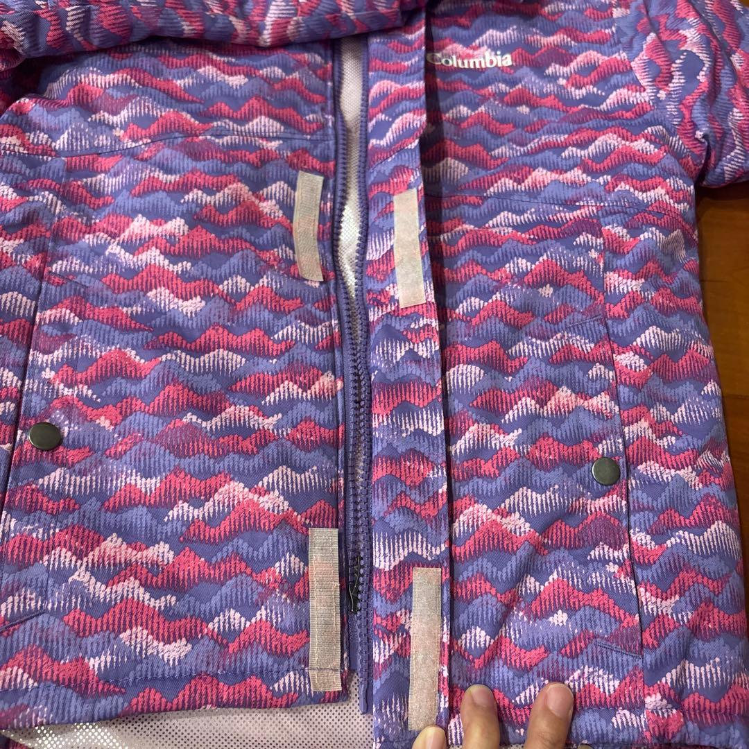 Columbia 子ども用スキーウェア ピンク系　ガバセット　X S