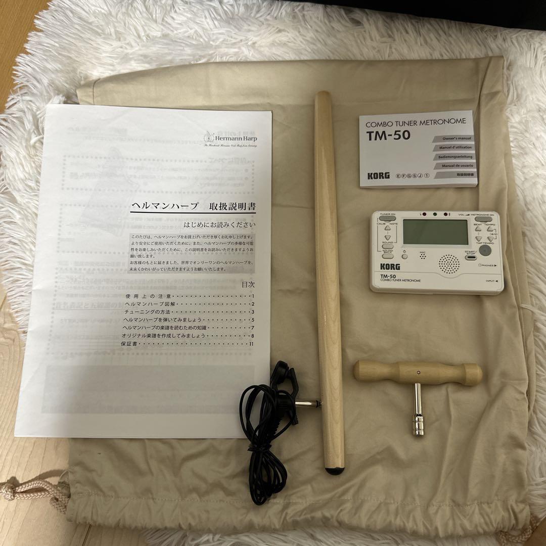 美品ヘルマンハープ ローレライシリーズ　ゴールド Mタイプ 25弦 2013年製