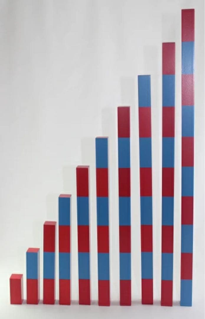 モンテッソーリ　算数棒 ♪大1m♪　Montessori