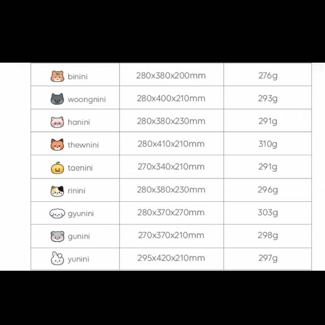 ギュニニ フラットぬいぐるみ キムギュビン ZB1 ゼベワン　バッグ