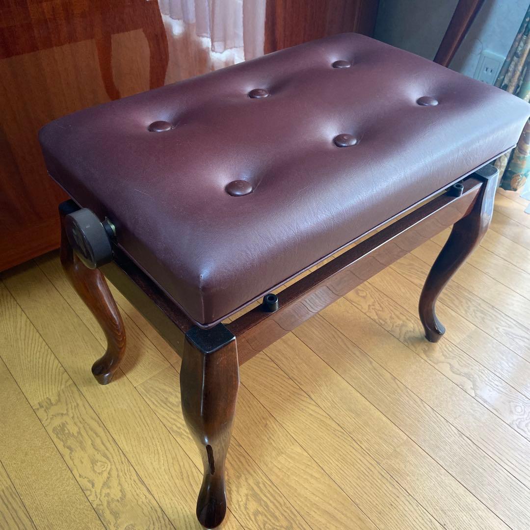 YAMAHA W106B アップライトピアノ　木目調　猫足タイプ