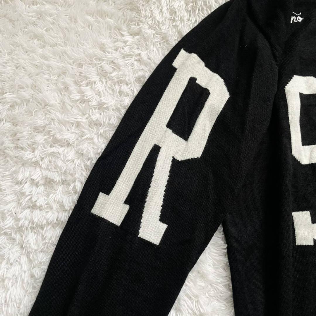 極美品/L✨RUSSELUNO ラッセルノ ニット ルチャワッペン デカロゴ 5