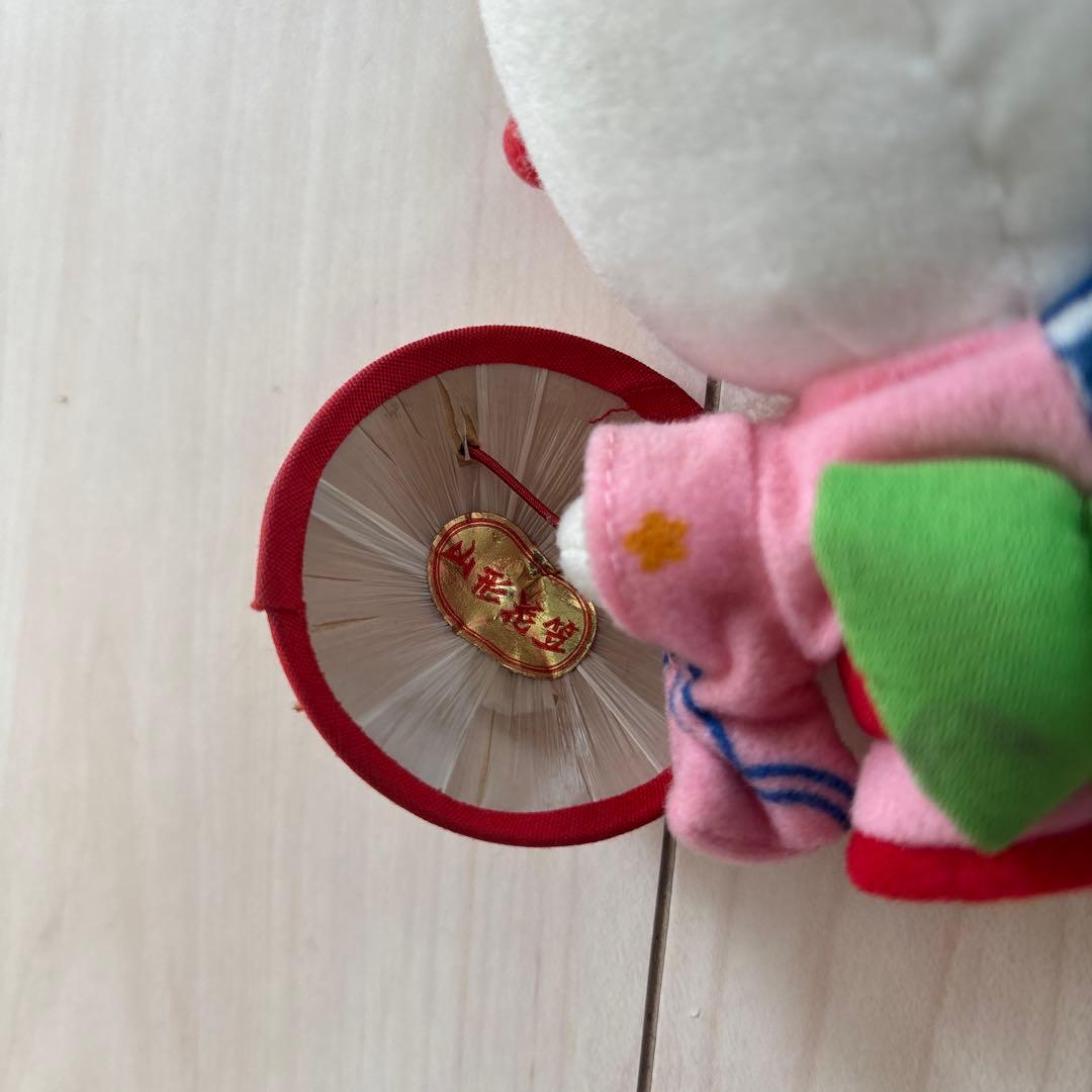 ご当地キティ 山形限定 花笠 さくらんぼ ぬいぐるみ マスコット キーホルダー