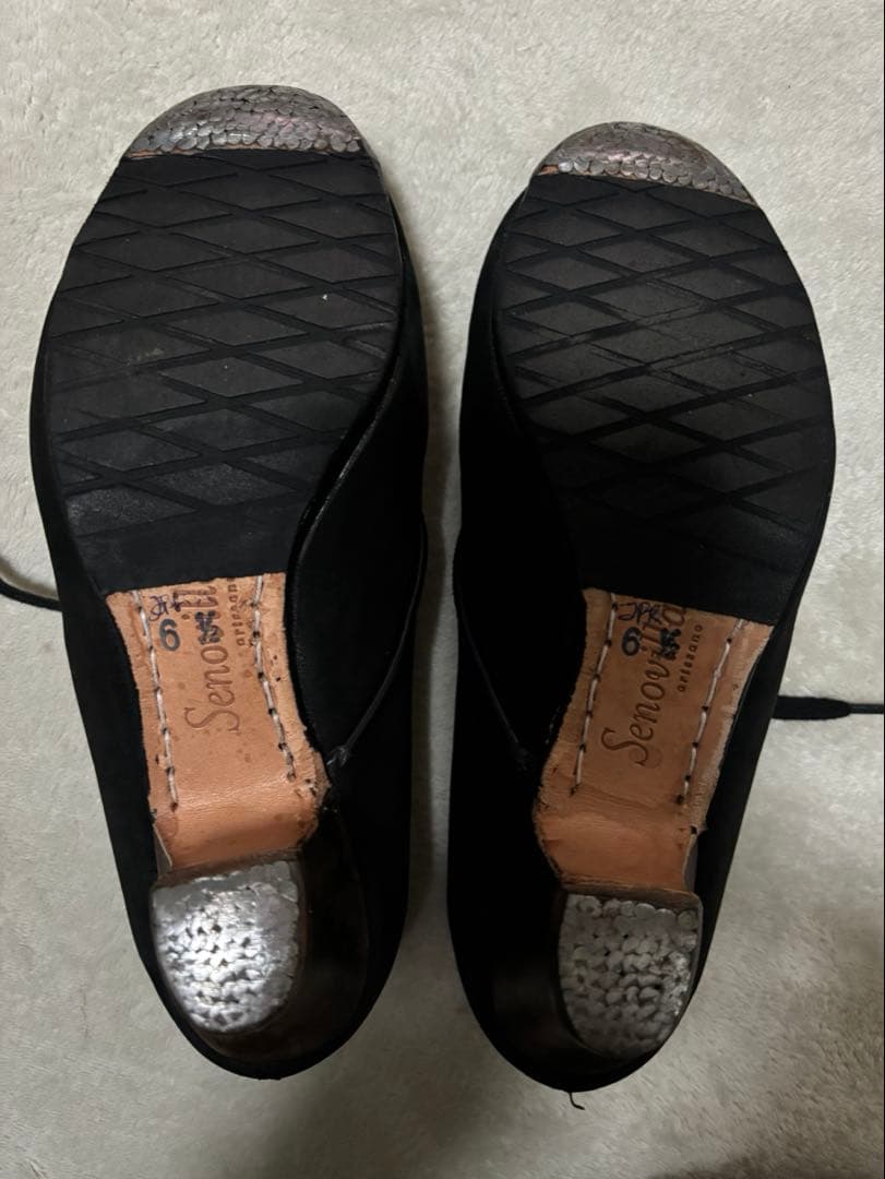 セノビージャ　フラメンコシューズ　ヌバック