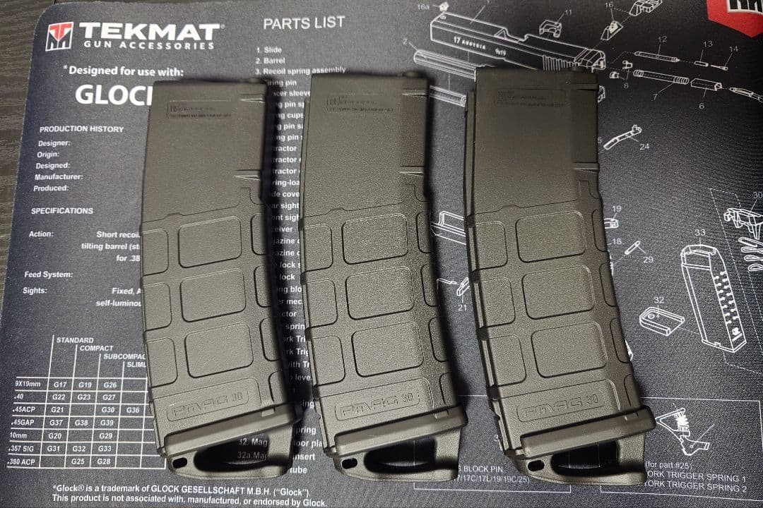 【廃盤】MAGPUL マグプルPTS 次世代M4 PMAG　マガジン 3個