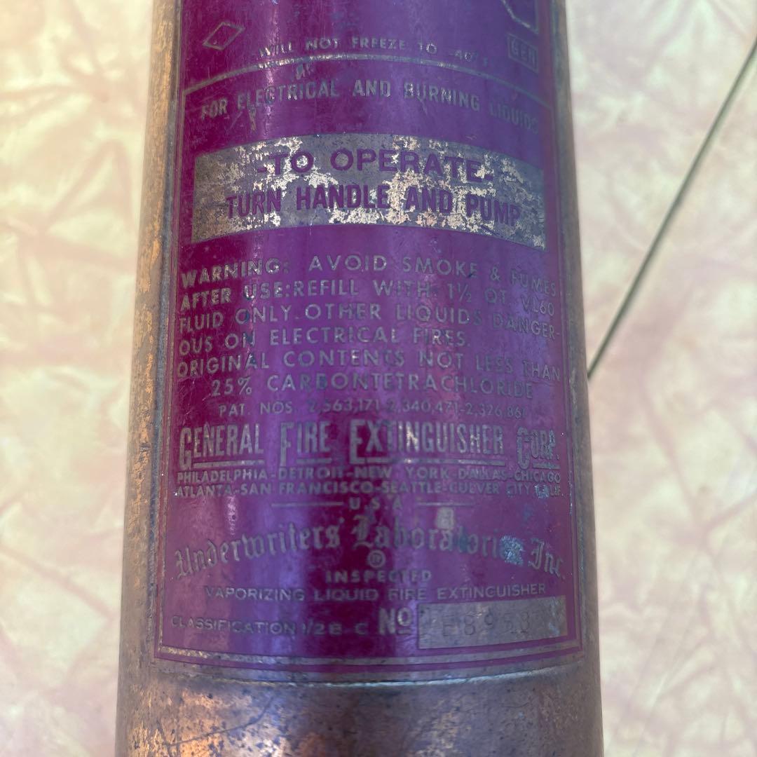 USA VINTAGE 真鍮製 消化器