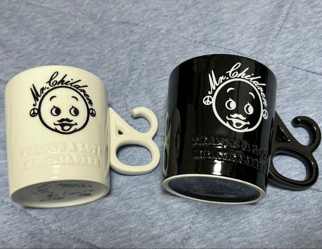 ［非売品］Mr.Childrenファンクラブ20年継続特典マグカップ：白黒セット