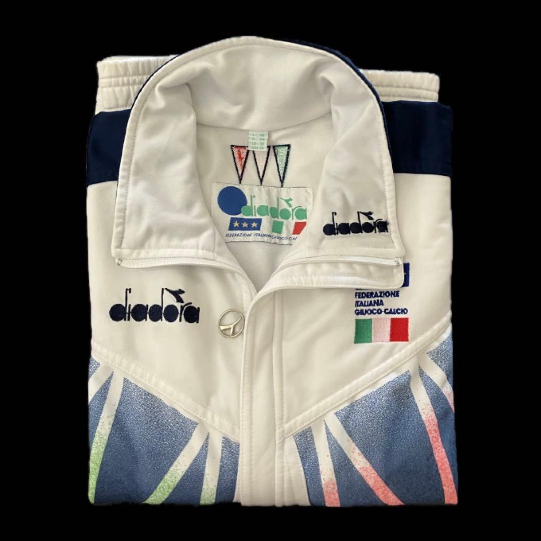 ディアドラ 94イタリア代表 トラックジャケット 希少襟元刺繍モデル Mサイズ
