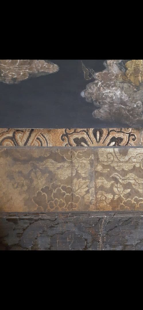 鎌倉時代阿弥陀三尊来迎図