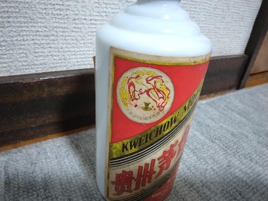 茅台酒 375ml 53% 重量635g程　90年代？ 天女ラベル 訳あり
